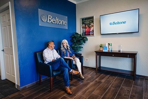 Beltone Patient in waiting Room