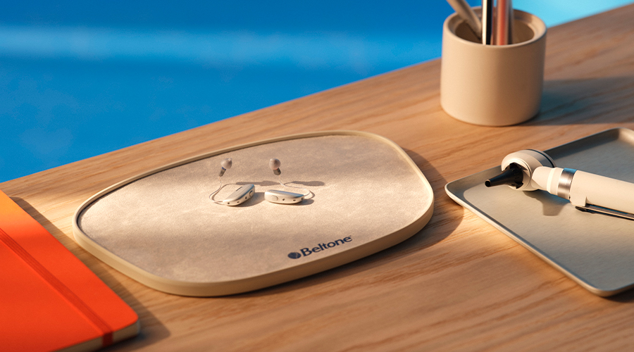 Beltone Illuminate on side table